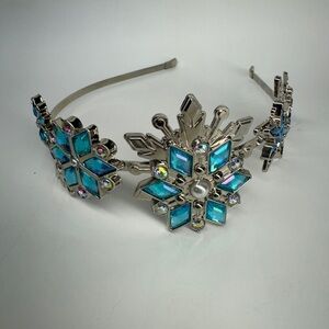 Disney Elsa Frozen Blue Tiara Metal Costume Snowflake Headband Crown Headband